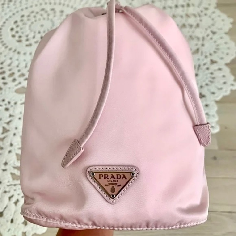 Prada Alabastro Tessuto drawstring bag